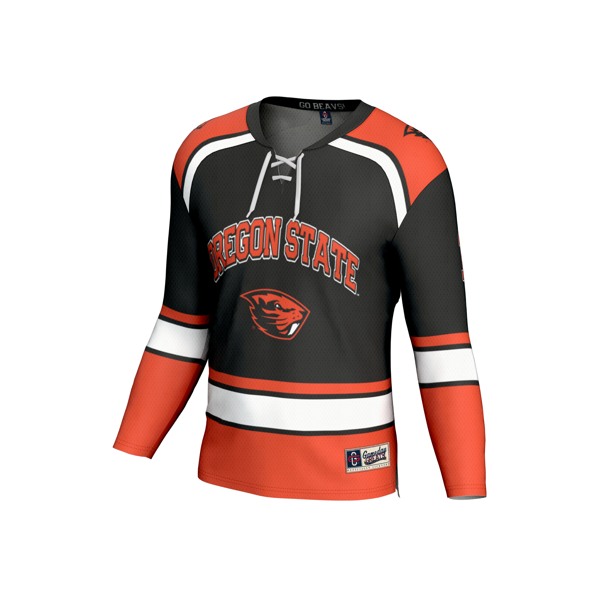 [DDG] Oregon State Beavers GameDay Greats Unisex Lightweight Hockey Fashion Jersey - Black