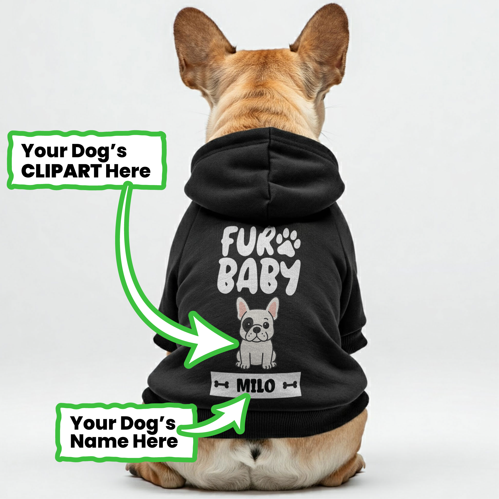 Premium Fur Baby - Personalized French Bulldog Hoodies With Funny Quo...