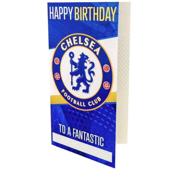 match worn Chelsea FC Personalised Birthday Card