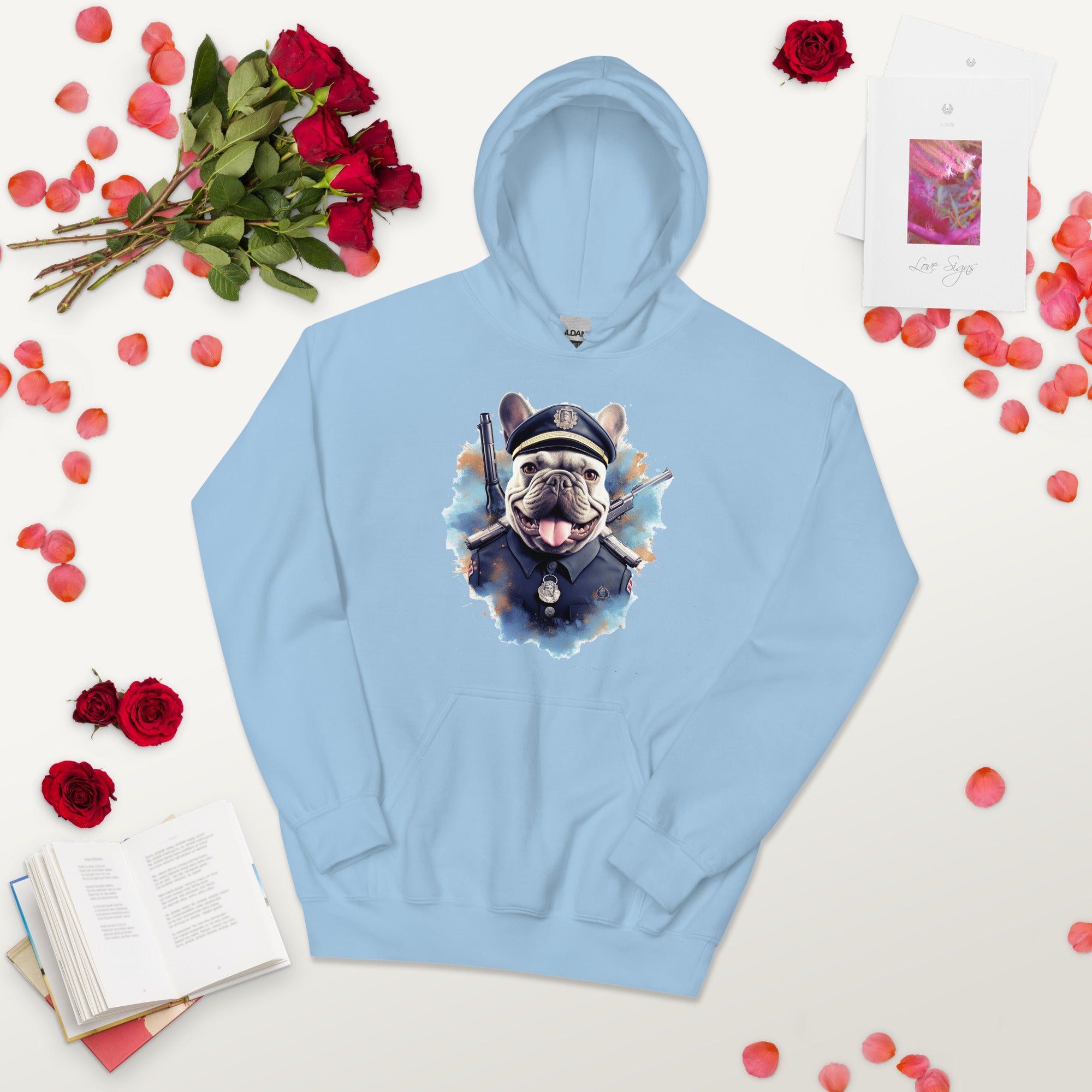 Comfortable Policeman Frenchie Unisex Heavy Blend Hoodie - A Unique A...