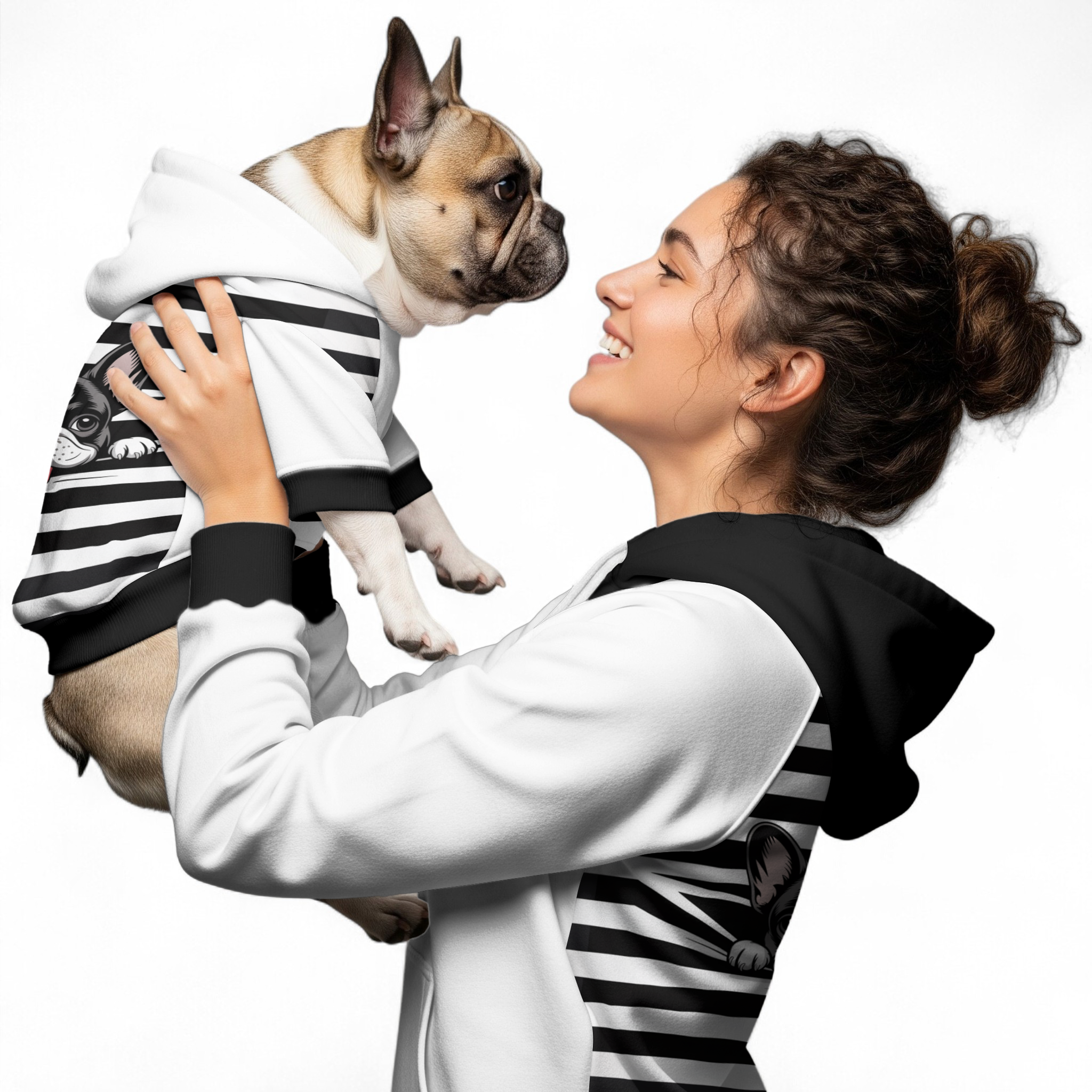 French Bulldog Ranger Human Hoodies Practical Pet Supply