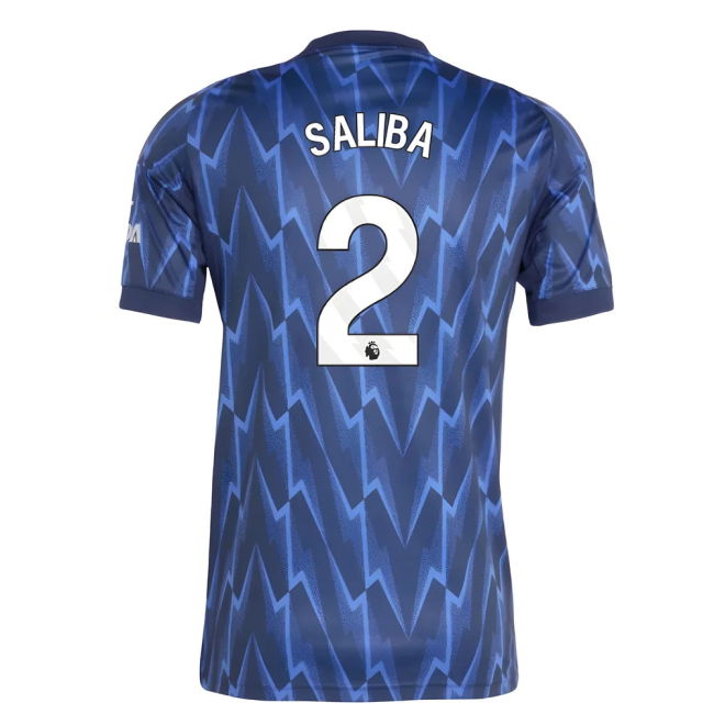 2025-20 Arsenal Away Soccer Jersey Saliba (2) L S