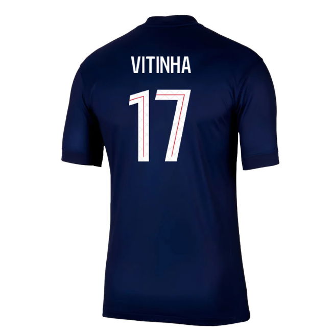 PSG 2025-2026 Home Football Jersey (Vitinha 17) | Comfortable | Elite