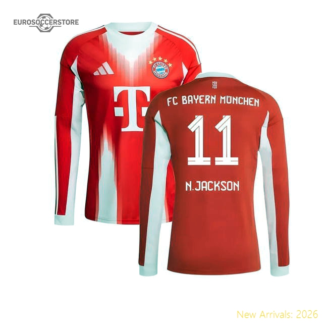 Bayern Munich Home Shirt (N.Jackson 11) 2025-2026 Fan Edition