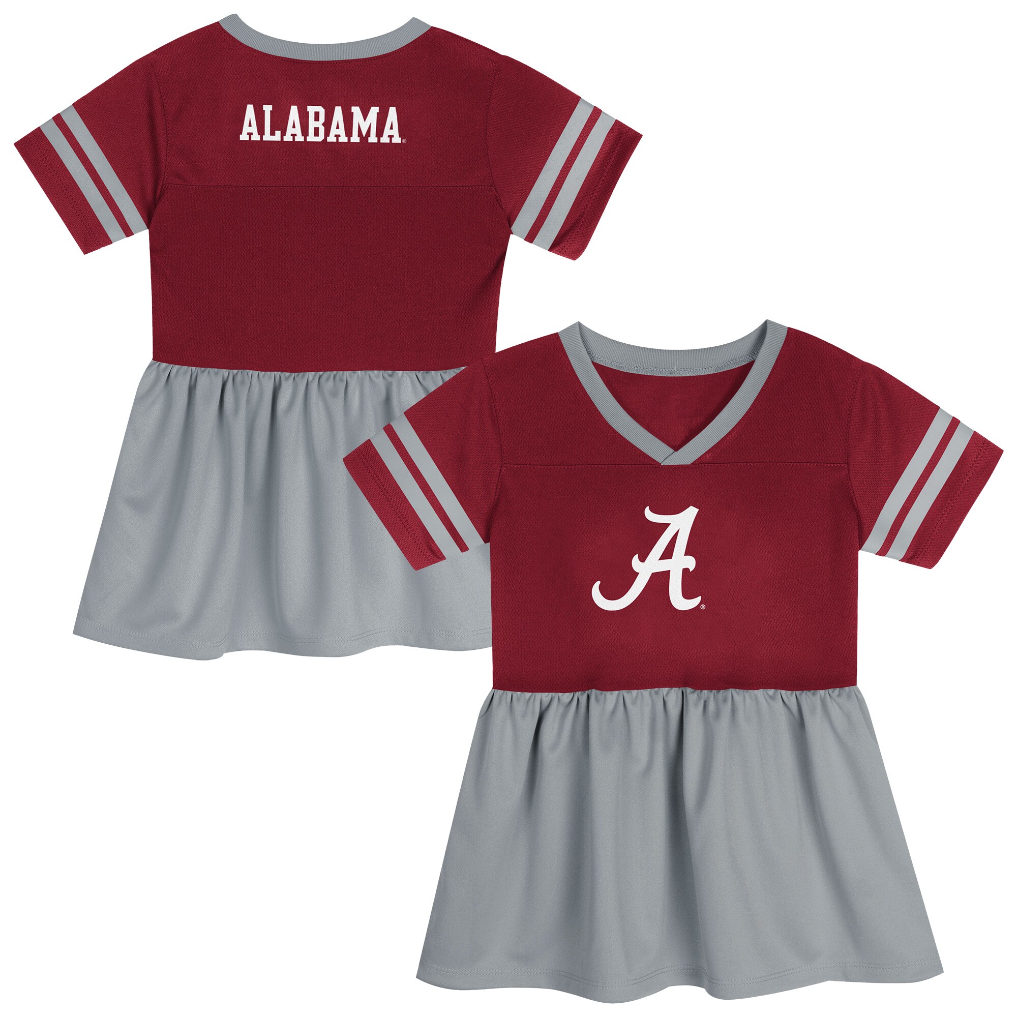 [DDG] Alabama Crimson Tide Outerstuff Toddler Toddler Stadium Light Fashion Jersey - Red/Gray