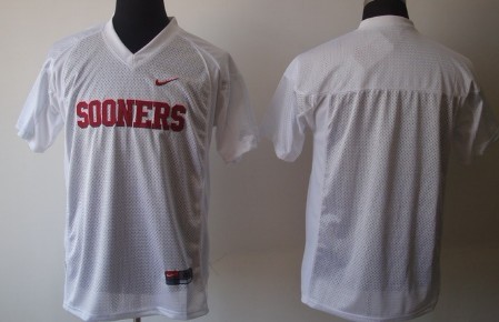 Men's OU Sooners White 2024 official None #None game jersey Jersey