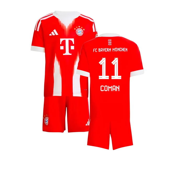 2025-2026 Bayern Munich Home Trendy Kit (Coman 11) Durable Stitching