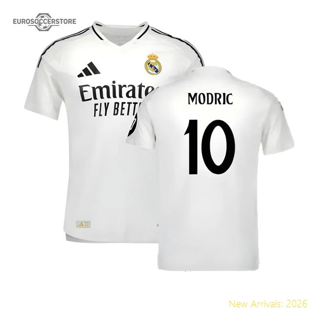 High-Quality 2024-2025 Real Madrid Authentic Home Shirt (Modric 10)