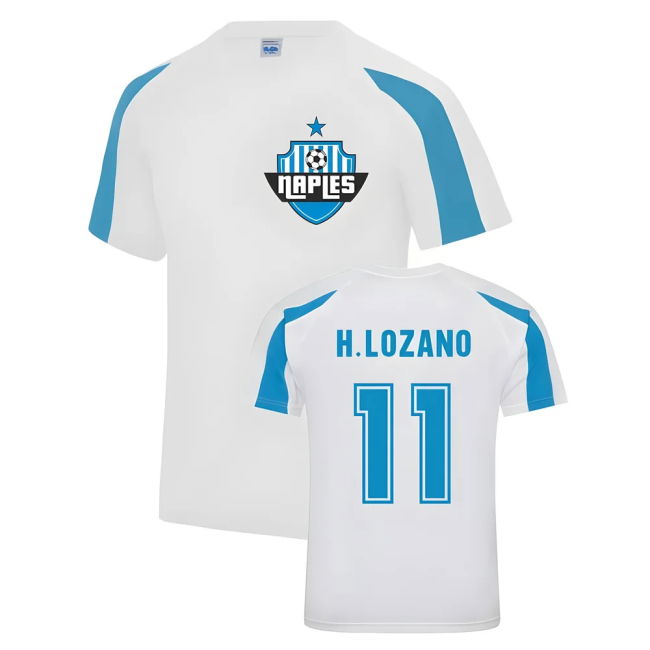 Napoli Training Trendy Jersey (White) Reinforced Seams Stretch Fabric