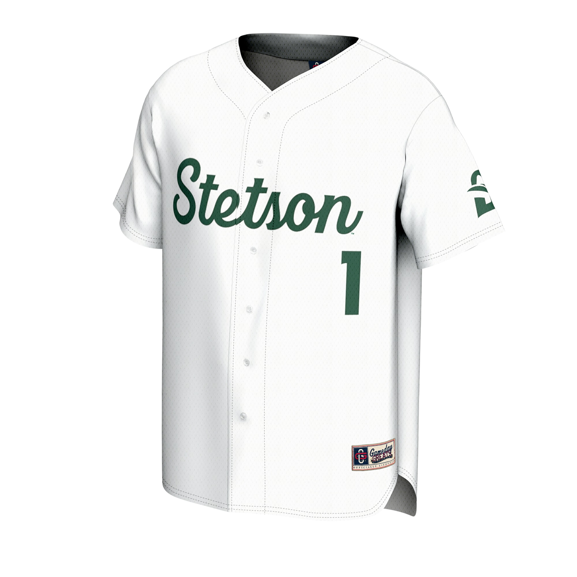 [DDG] Stetson Hatters GameDay Greats Unisex Lightweight Baseball Fashion Jersey - White