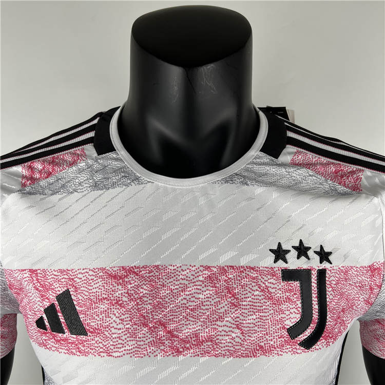 2324 Juventus Football Shirt Away White Soccer Jersey Authentic