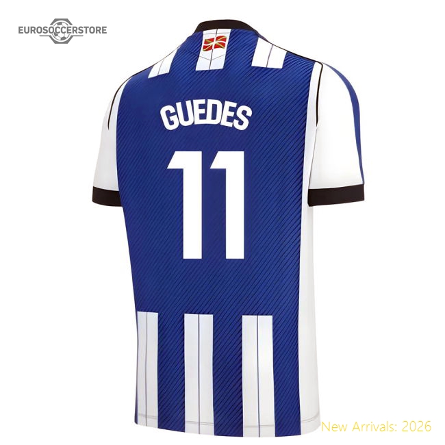Best-Selling 2025-2026 Real Sociedad Home Shirt (Guedes 11)
