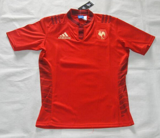 Official Elite Official Rugby World Cup 2015 France Red Shirt