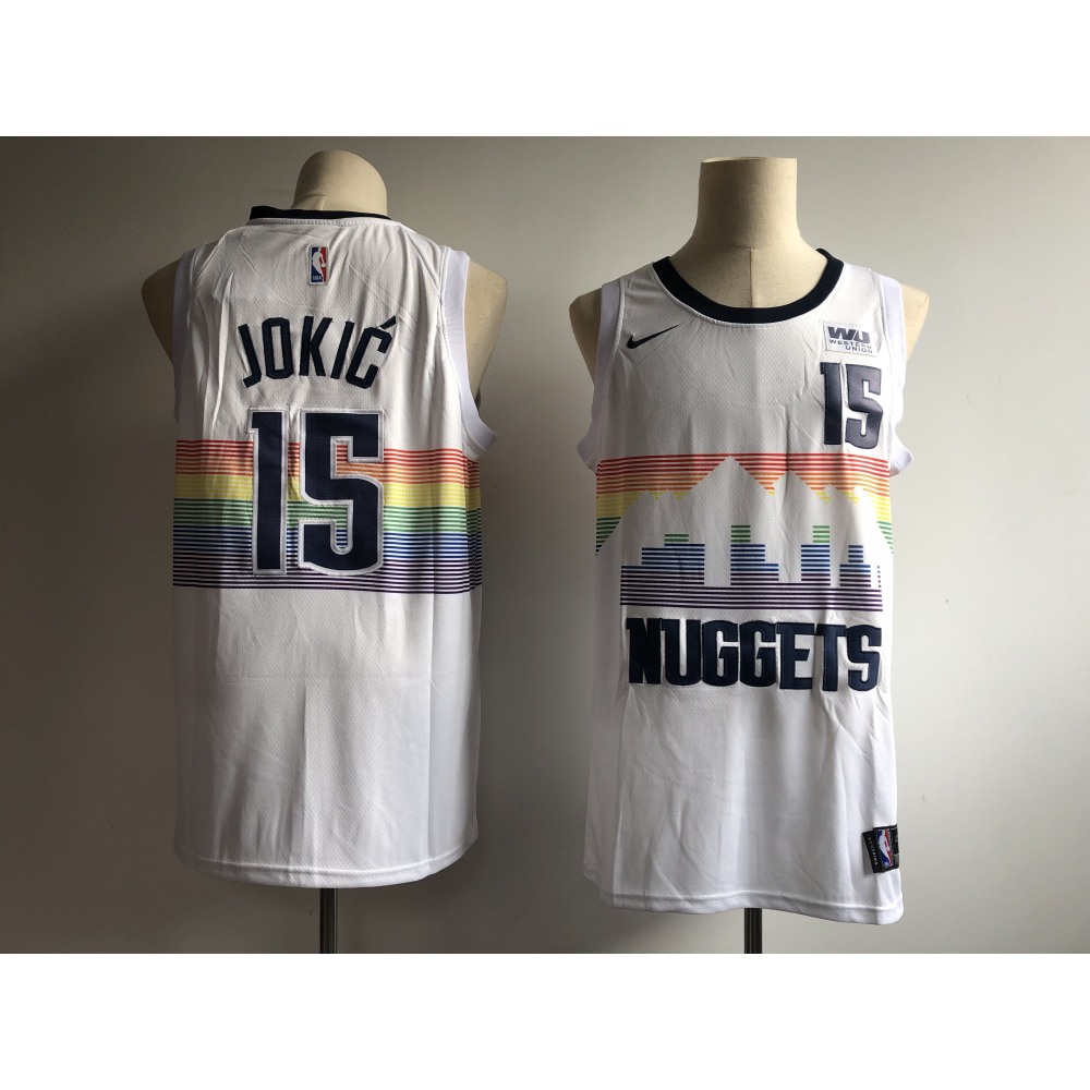 Authentic Nikola Jokic15 Denver Nuggets Jersey White - City Edition