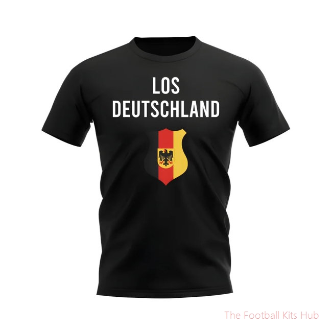 Los Deutschland Germany Fans Phrase T-shirt (Black)