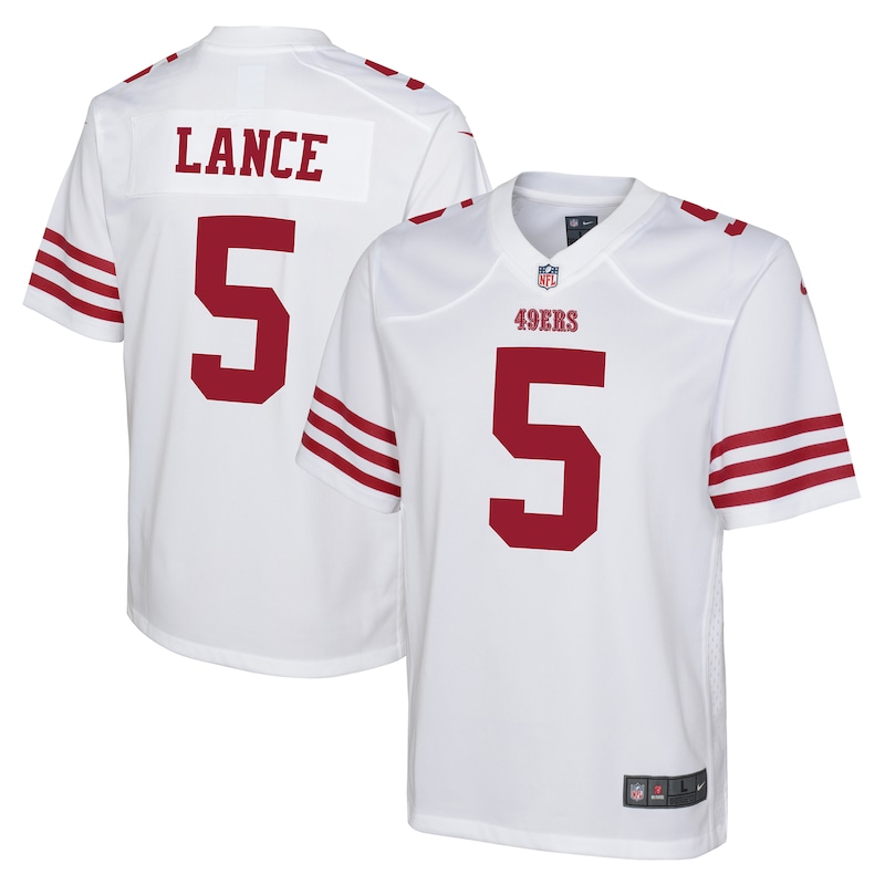 Trey Lance San Francisco 49ers Nike Youth Game Jersey - Whit...