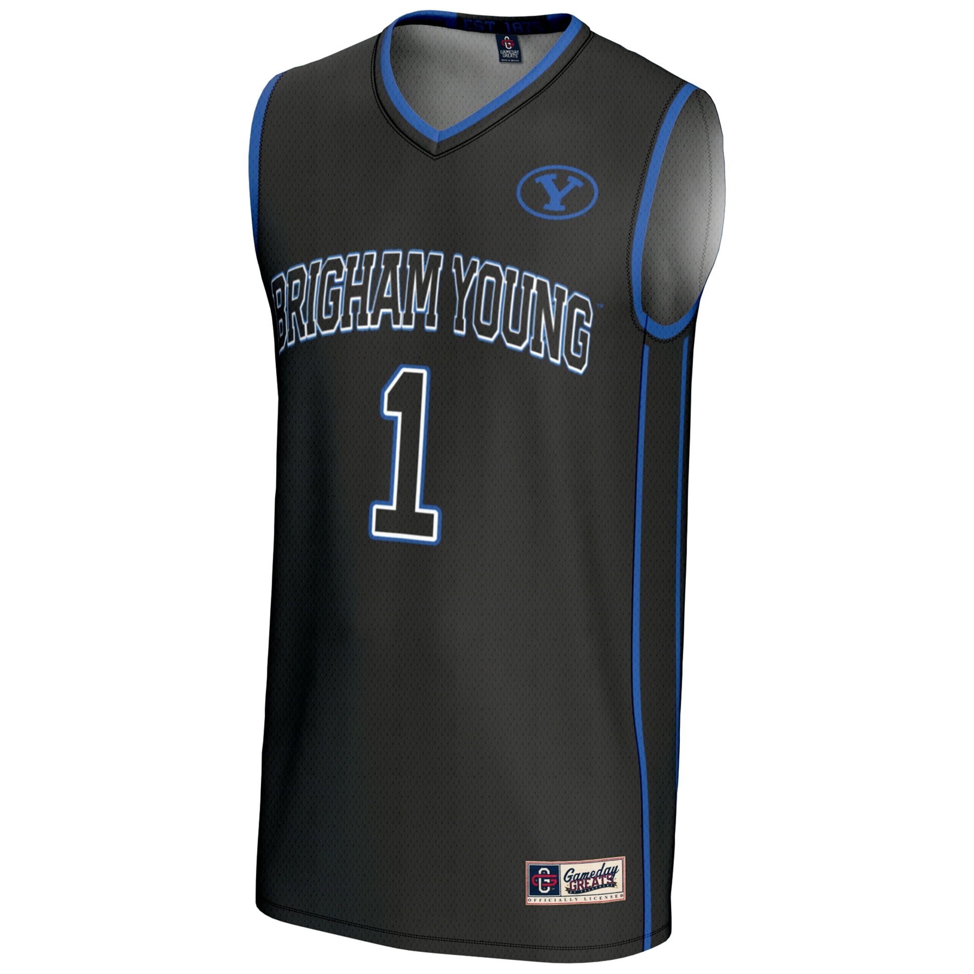 [DDG] BYU Cougars GameDay Greats Youth Lightweight Basketball Jersey - Black