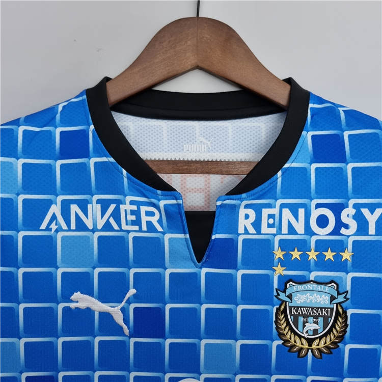 Match Quality Kawasaki Frontale 2223 Home Blue Soccer Jersey Football