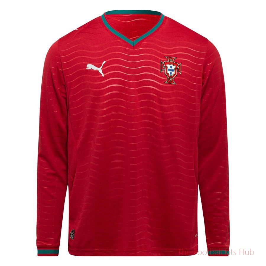 [SJH] Portugal Home Shirt World Cup 2026 Kids Long Sleeves