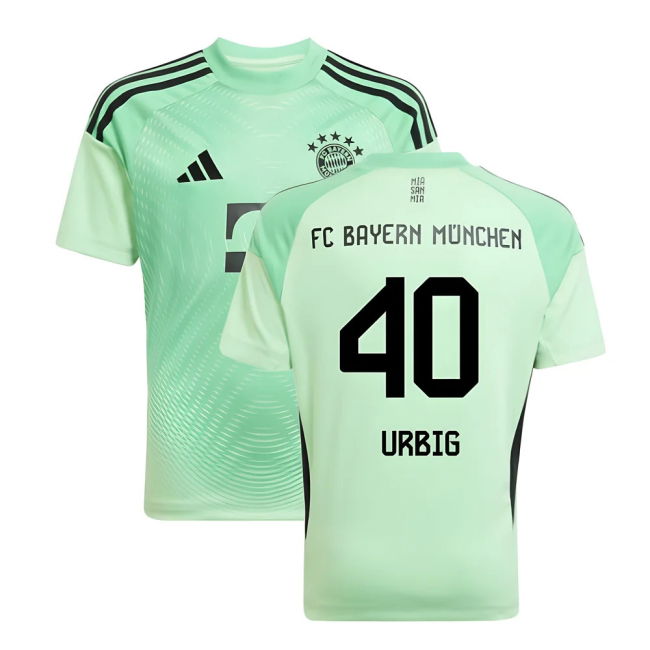 2025-2026 Bayern Munich Home Shirt - Kids (Glory Mint) Stretch Fabric