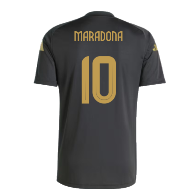 2024-2025 La Albiceleste Pre-match Shirt (black) (maradona 10)