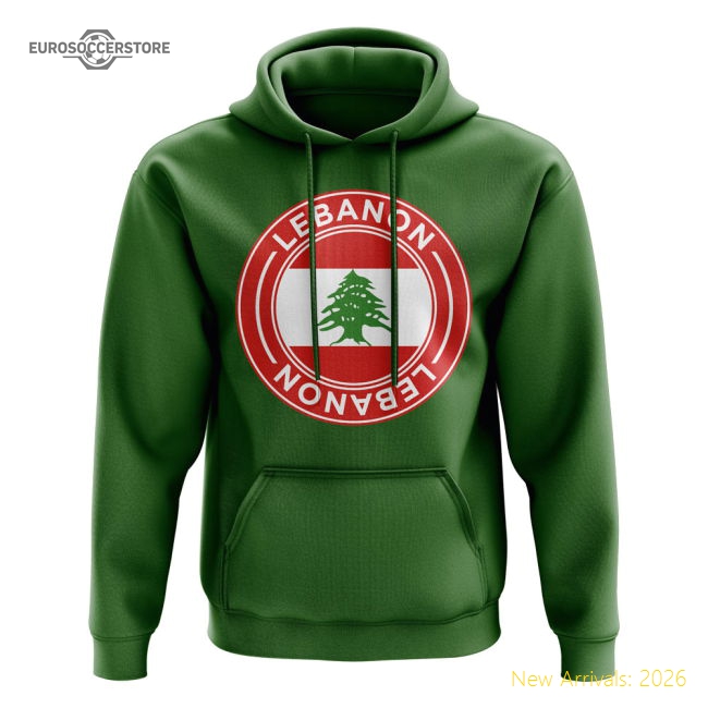 Lebanon Football Badge Hoodie (green) - Economical - Fan Collection