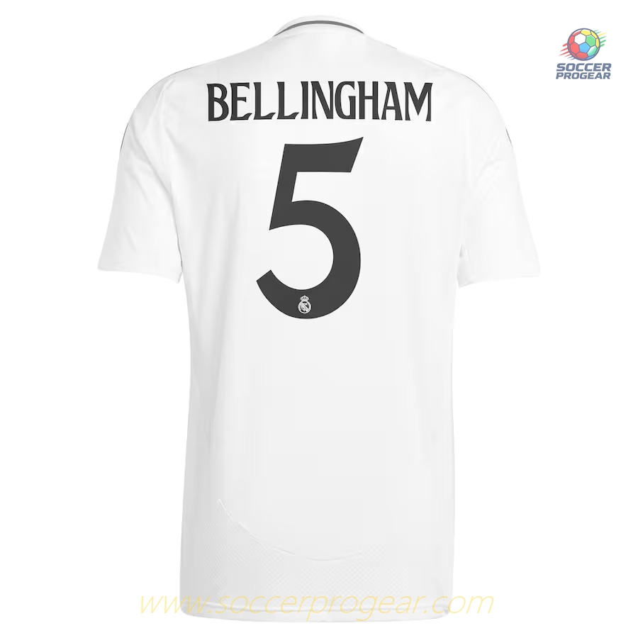 Real Madrid Home Childrenren's Soccer Uniform Team Jersey 2024-2025 Season Bellingham