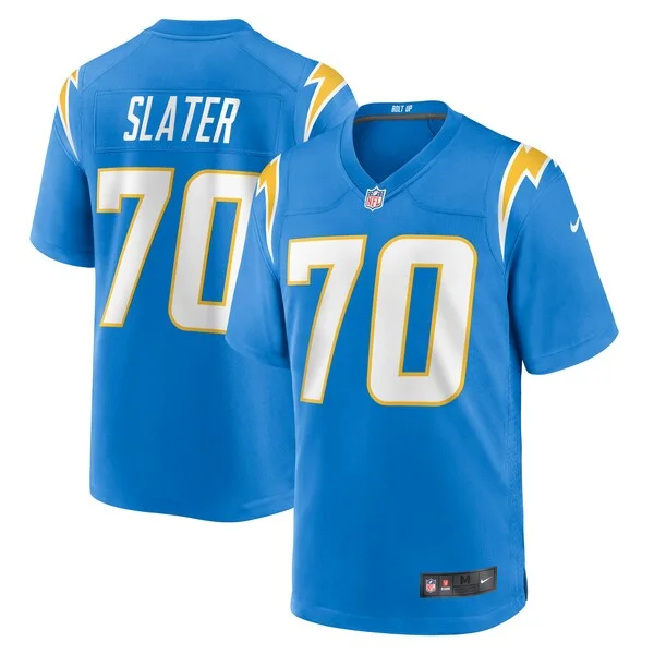 None Rashawn Slater Game Jersey - Blue | NFL Player Jersey | NFL Footb