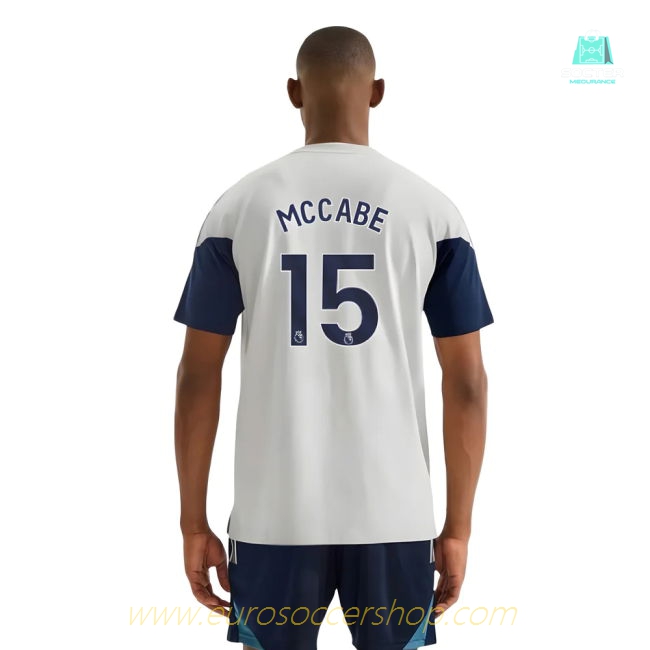 2025-2026 Arsenal Training Tee (Grey) (McCabe 15)