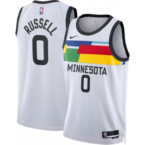 White TOR Minnesota Timberwolves #0 Nike Durable Jersey Quality