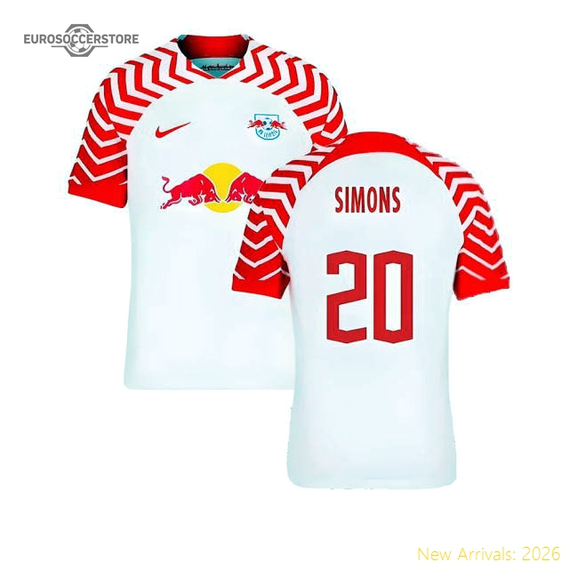 Best-Selling 2023-2024 Red Bull Leipzig Home Shirt (Simons 20)
