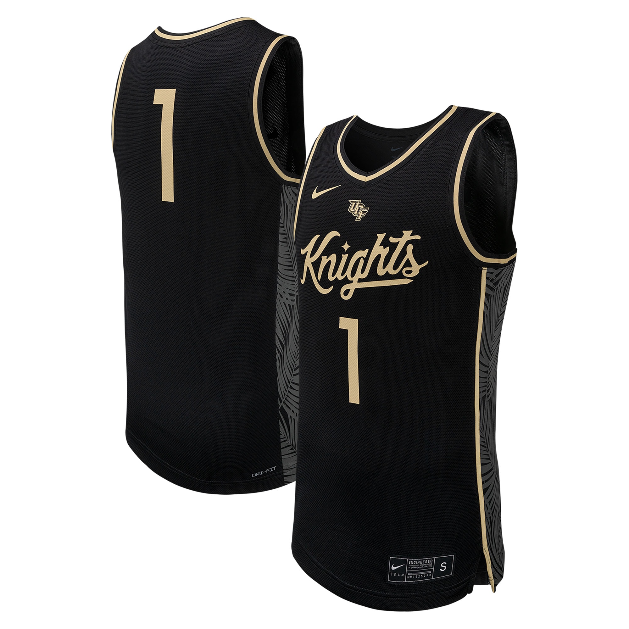 [NJP] UCF Knights Replica Basketball Jersey - Black