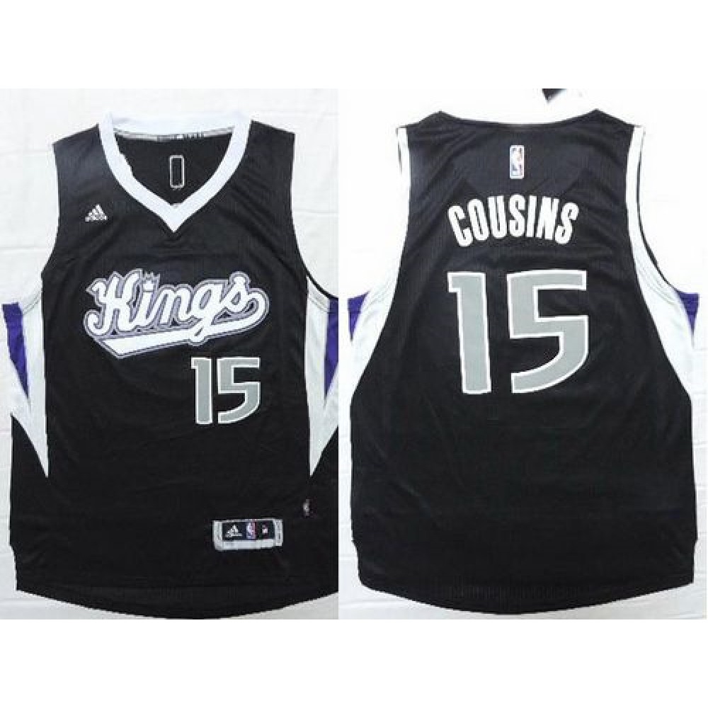 Collector's Item Performance Men's SAC #15 DeMarcus Black Basketball Jersey