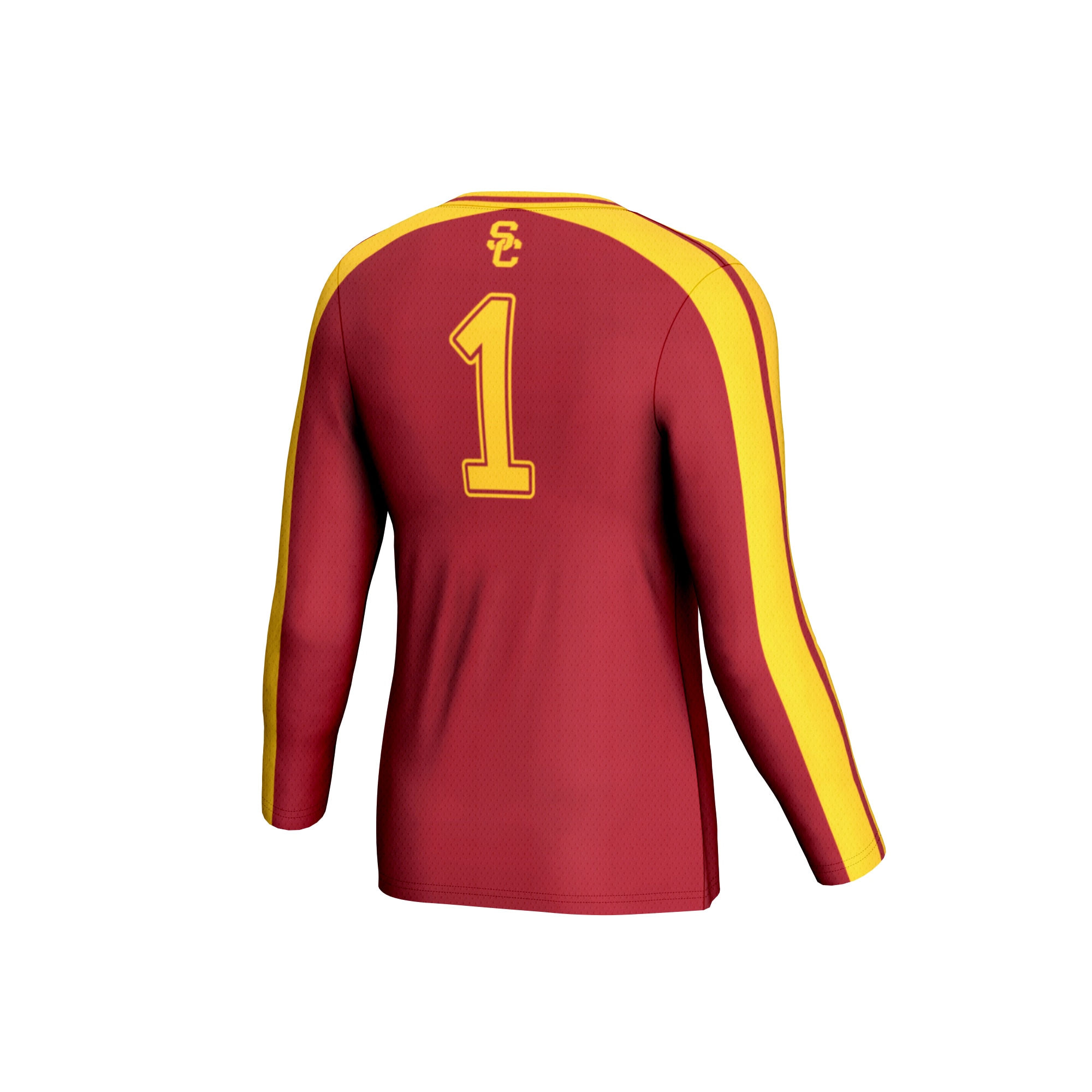 [NJP] USC Trojans GameDay Greats Unisex #1 Lightweight Volleyball Fashion Jersey - Cardinal