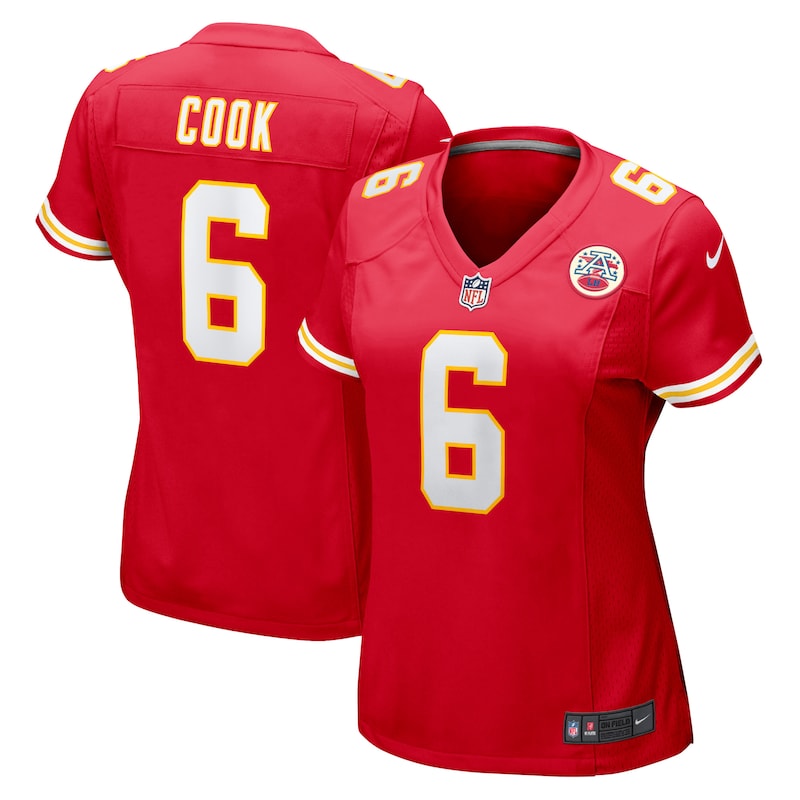 None Bryan Cook Team Captain KC Chiefs Official Jersey for NFL Fans