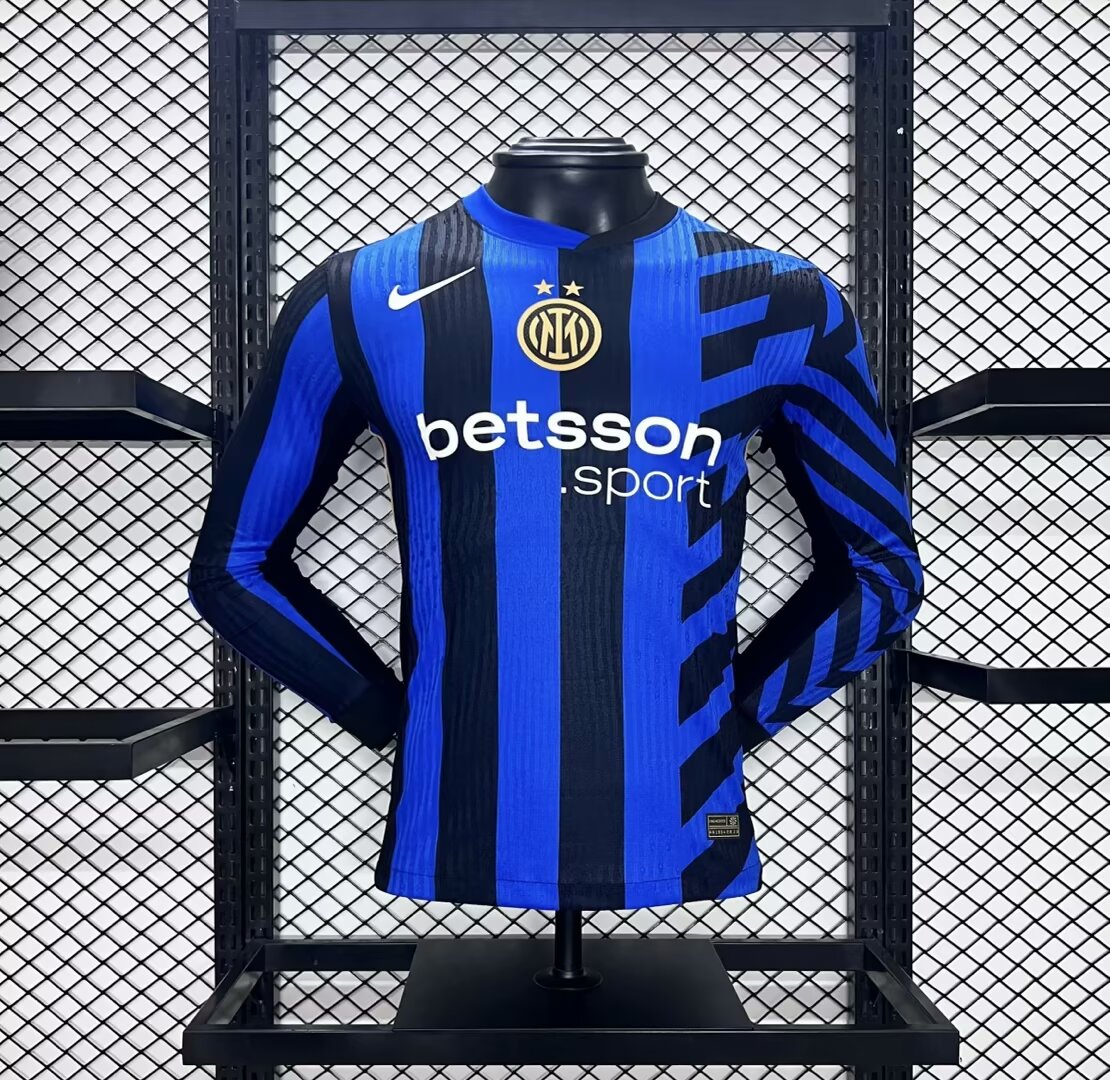 2425 Inter Milan Home Long Sleeve Shirt Authentic Version - Official