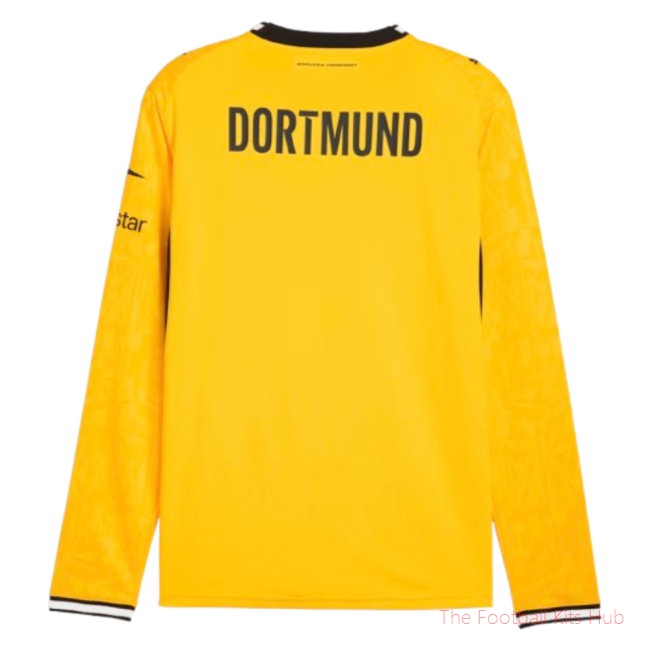 Borussia Dortmund 2026-2027 Long Sleeve Home Shirt (Your Name)