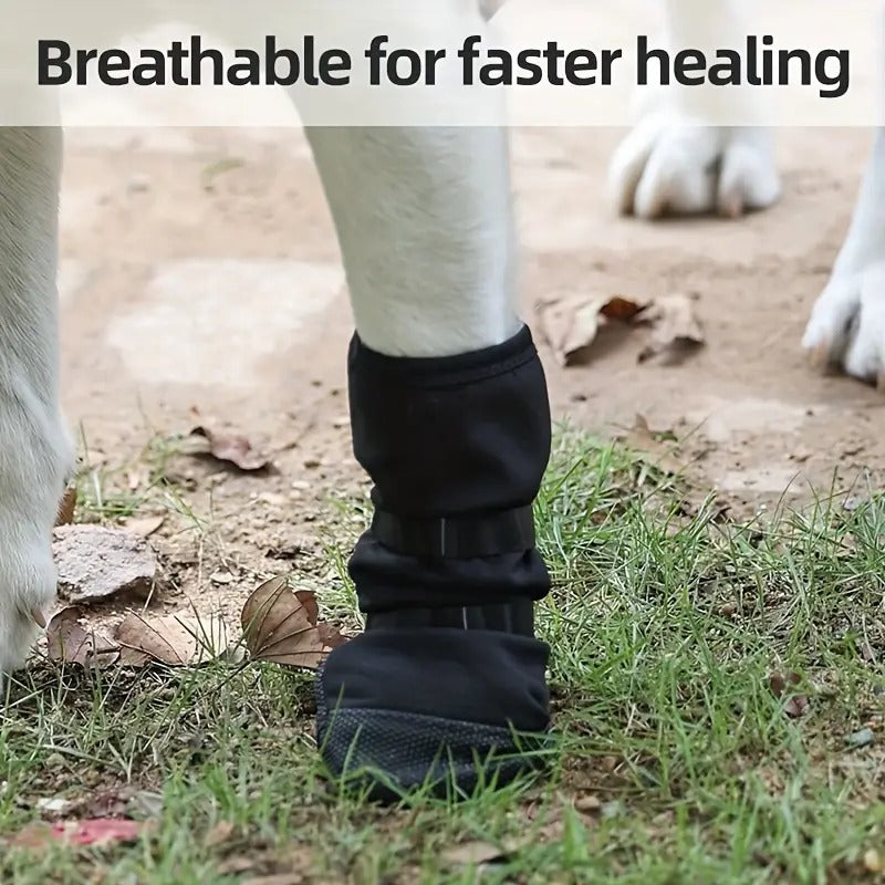 Of Four Adjustable Waterproof Dog Shoes Paw Protection | Breed-optimized