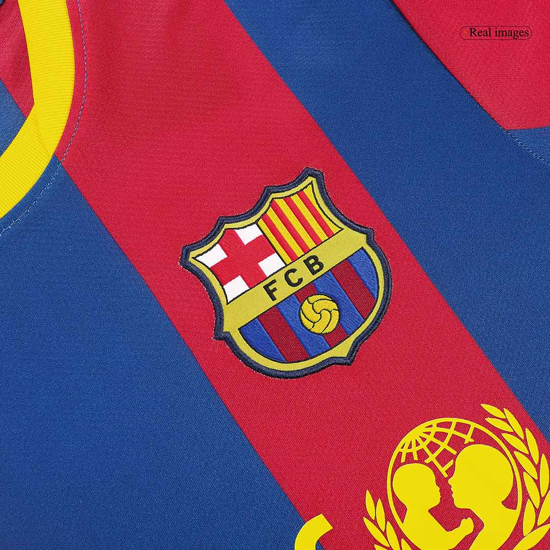 Retro MESSI #10 2010/11 Barcelona Home  Soccer Jersey Authentic Kit