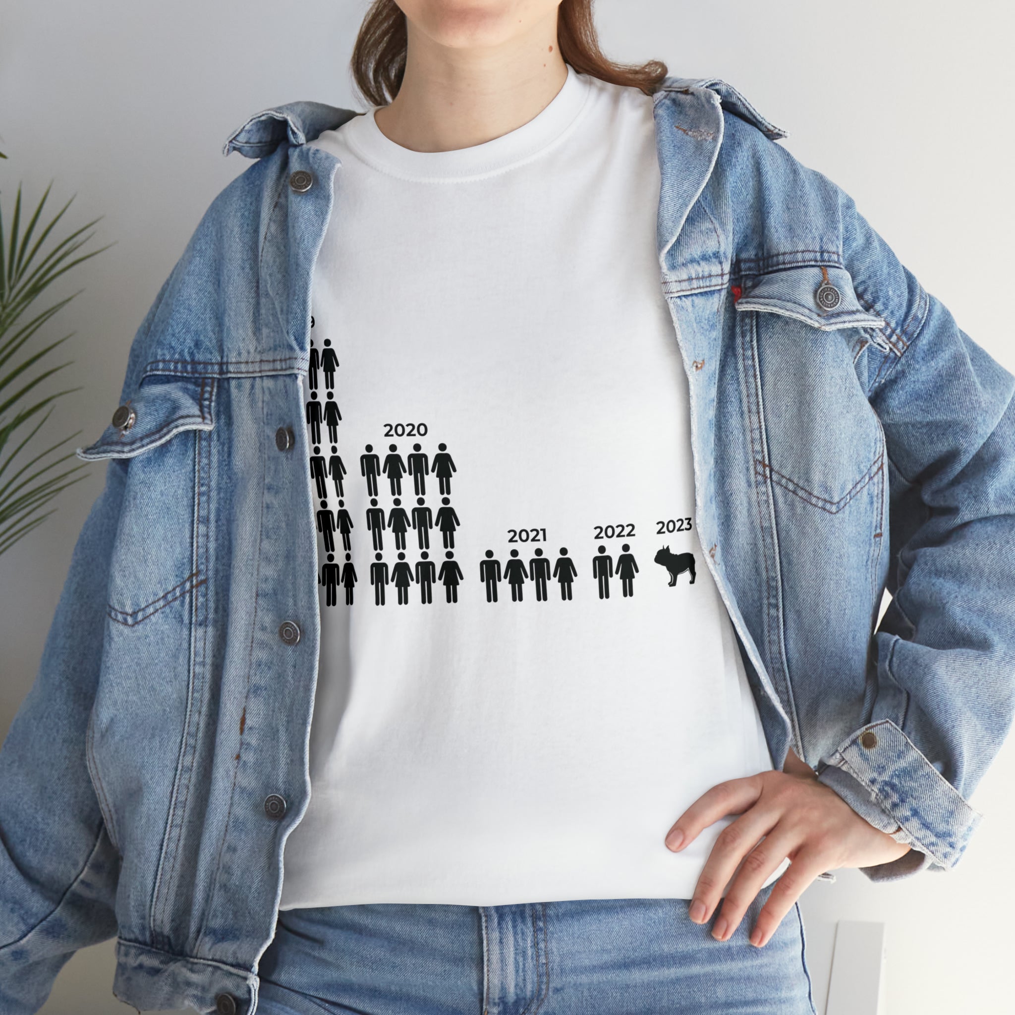 French Bulldog Friendship Evolution Unisex Cotton T Shirt Durable Dog Item