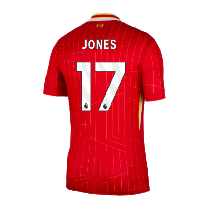 New Liverpool Home Football Shirt 2024-2025 (Jones 17)