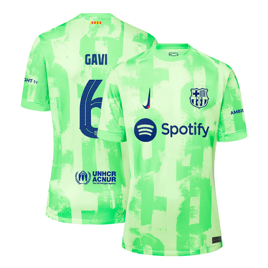 GAVI #6 Barcelona Third Away  Soccer Jersey 2024/25- UCL Authentic Kit