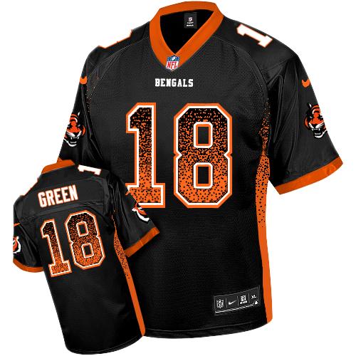 NFL CIN Bengals A.J. Green #18 Green Elite Game Jersey - Premium