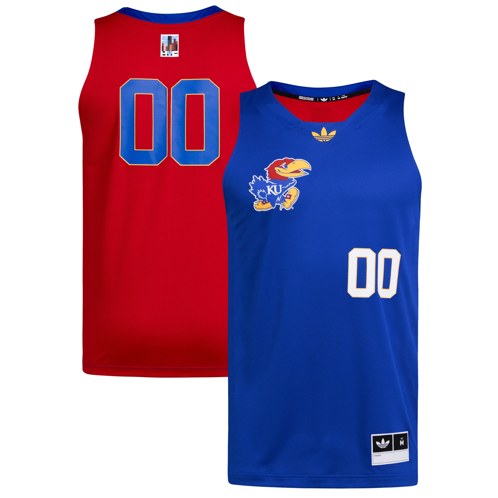 [NJP] Kansas Jayhawks Black History Month Basketball Jersey - Royal/Red