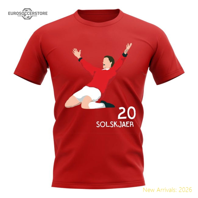 Ole Gunnar Solskjaer Man Utd Player Graphic T-Shirt Red