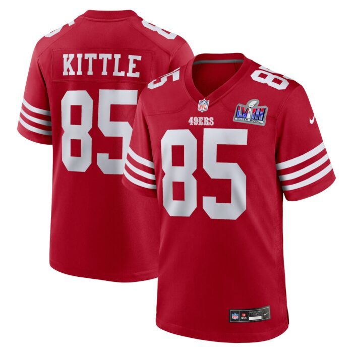 Men's San Francisco 49ers George Kittle Nike Scarlet Super...