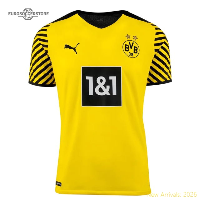 Supporter 2021-2022 Borussia Dortmund Authentic Home Shirt