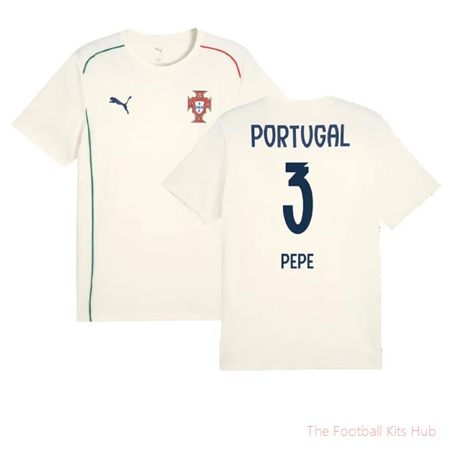 2025-2026 Portugal Casuals Tee (Sugared Almond) (Pepe 3)