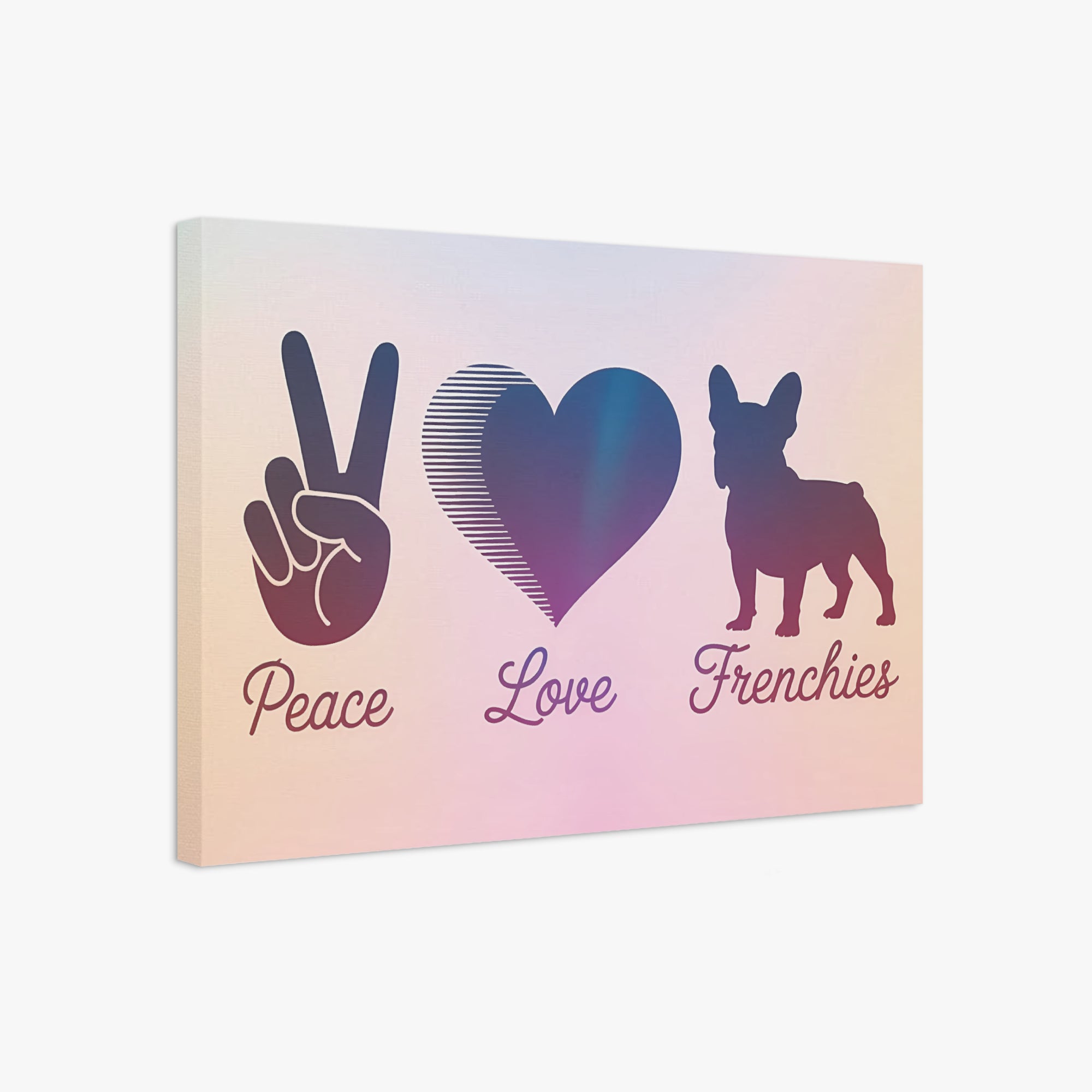 Myrtle - Adorable Frenchie canvas Wall Art