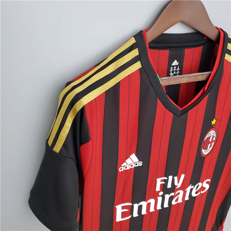 Genuine AC Milan 1314 Retro Home Shirt - Official Replica 8919